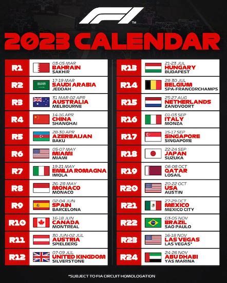 list of grand prix 2023